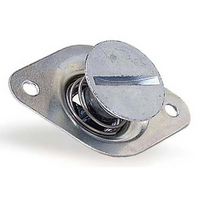 Moroso Dzus Fasteners Steel Large Head Self-Ejecting Fastener, 7/16" x .550", Silver Finish