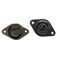 Moroso Dzus Fasteners Steel Large Head Self-Ejecting Fastener, 7/16" x .550", Black Finish (10 Pack)