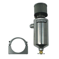 Moroso Breather Tank With -12 AN Fitting & Mounting Bracket