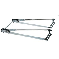 Competition Professional Wheel-E-Bars Kit Chrome Plated 44" Overall Length