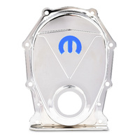 Mopar Performance Engine Timing Chain Cover Chrome Steel Blue MOPAR Omega For B/RB Chrysler