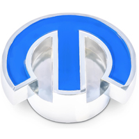 Mopar Performance Air Cleaner Wing Nut Chrome Deluxe Blue Mopar Omega Logo Each