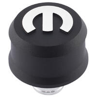 Mopar Performance Breather Push-in Aluminium Black Mopar Logo Each