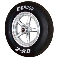 Moroso Tyre Front DS-2 23in. X5.0X15in. Bias-Ply Solid White Lettering Each