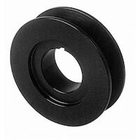 Moroso Pulley Crank V-Belt 2.5in. Dia. Aluminium Clear Anodized Each