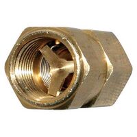 Moroso Oil Check Valve Natural Brass 1/2in. NPT Female to 1/2in. NPT Female Each