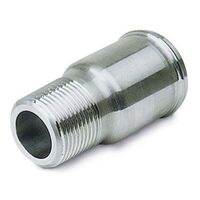 Moroso Fitting Straight 1in. NPT to 1 1/2in. Smooth Hose Aluminium Each