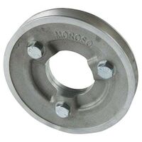 Moroso Crankshaft Pulley V-Belt 1-Groove 5.25in. Aluminium Natural Chevrolet Big Block Short Pump Each