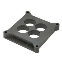 Moroso Carburetor Spacer Plastic 1in. Thick 4-Hole Square Bore Each