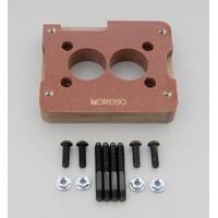 Moroso Carburettor Adapter Phenolic Ported Holley 2-Barrel Carburettor to 2-Barrel Manifold 1.00 in. Thick Kit