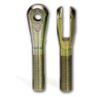 Moroso Clevis Ends 1/2in. -20 Thread On Shank 5/16in. Bolt Holes 1/4in. Slot Pair