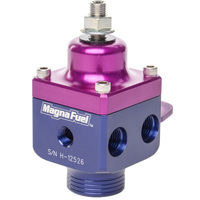 MagnaFuel Fuel Pressure Regulator Blue Anodized 4-12 psi Universal Each