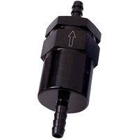 Elite Billet Fuel Filter 5/16" Barb Black 30 Micron Filter MP-FFT09B-05BK