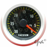 EPA vacuum gauge black carbon fiber face 2" MP-G2053