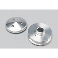 March Performance 1-Groove V-Belt Alternator Pulley & Cover 2-11/16" Billet Aluminium, Suit GM & for Ford
