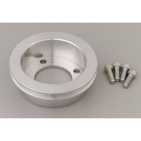 March Performance 1-Groove Crank Pulley with 4-Bolt Fluid Damper 5-1/2" Billet Aluminium, Suit for Ford 302-351W