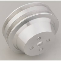 March Performance 2-Groove V-Belt Water Pump Pulley 5-1/4" Billet Aluminium, Suit for Ford 302-351 1969-On