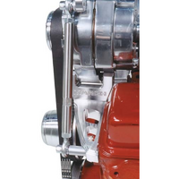March Performance Ultra Style "Inward Mount" Alternator Bracket Kit Billet Aluminium, Suit Small Block Chevy with Short Water Pump, Inward Top Mount