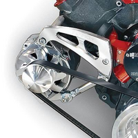 March Performance Alternator Bracket Only Kit for Electric Water Pumps Billet Aluminium, Suit BB Chevy, for Meziere & CSI/CSR & Proform Electric Water
