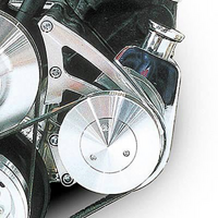 March Performance Canister Style Power Steering Kit Billet Aluminium, Suit Chrysler 318-340-360 with 1966-77 Canister Style Pumps