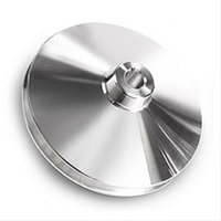 March Performance Polished Aluminium Power Steering Pulley 11/16" Shaft Size, 5-1/2" Billet Aluminium, Suit for Ford Canister 302-351 & 429-460 Kits