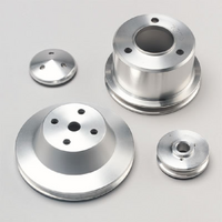 March Performance 1-Groove V-Belt Pulley Set Billet Aluminium, Suit BB Chevy with Long Water Pump