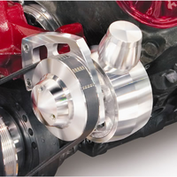 March Performance Saginaw Power Steering Pump Billet Aluminium, 5/8" inverted flare pressure fitting