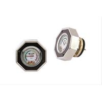 Mr. Gasket Radiator Cap/Gauge Thermocap Aluminium Black Anodised Plain 16 psi 30-270 Degrees F Each