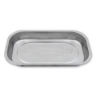 Mr. Gasket Tool Tray Magnetic Parts Dish Rectangular Stainless Steel Natural 9.375 in. Long 5.375 in. Wide 1 in. Height Logo Each