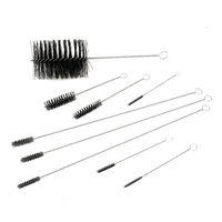 Mr. Gasket Engine Brushes Nylon Bristles Twisted Steel Handles 9 Assorted Sizes Set of 9