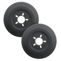 Mr. Gasket Wheel Dust Shield Aluminium 16 in. Wheels Black Pair