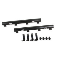 MSD Fuel Rails Atomic EFI Billet Aluminium Black Anodised for use with LS7 AirForce Manifold Kit MSD-2722