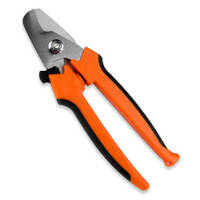 MSD Pliers Cable Scissor Cutter Pliers Cable Cutting Plier Type Steel Natural Black/Orange Plastic Handles 7.250 in. Length  MSD-3514