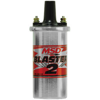 MSD Ignition Coil Blaster 2 Canister Round Oil Filled Chrome 45 000 V  MSD-8200MSD
