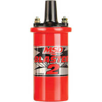 MSD Ignition Coil Blaster 2 Canister Round Oil Filled Red 45 000 V  MSD-8202