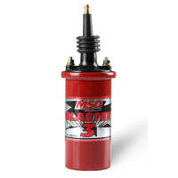 MSD Ignition Coil Blaster 3 Canister Round Oil Filled Red 45 000 V  MSD-8223