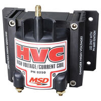 MSD Ignition Coil Blaster HVC E-Core Square Epoxy Black 40 000 V  MSD-8250