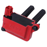 MSD Ignition Coil Blaster Coil Pack Style Square Red For Chrysler For Dodge 5.7L Hemi 6.1L Hemi  MSD-8255
