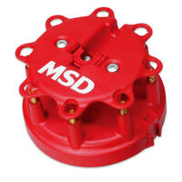 MSD Distributor Cap Male/HEI-Style Red Clamp-Down Pro Billet For For Ford Laforza For Lincoln For Mercury V8  MSD-8408