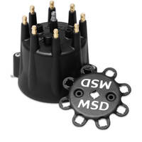 MSD Distributor Cap Male/HEI-Style Black Clamp-Down GM/ Billet Pro-Billet V8  MSD-84333