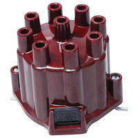 MSD Distributor Cap GM Window Female Socket-Style Red Clamp-Down Pro-Billet Billet GM V8  MSD-8437