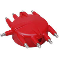 MSD Distributor Cap Male/HEI-Style Red Screw-Down Billet V8  MSD-8541