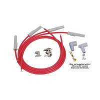 MSD Spark Plug Lead Set 8.5mm Red 4 Cyl Multi-Angle Plug/Socket MSD31159