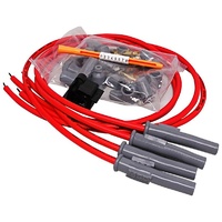 MSD 8.5mm Spark Plug Lead Set Red 4 Cylinder Car & M/Cycle Kit MSD31449