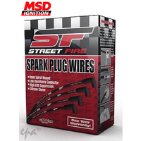 MSD Street Fire Ignition Lead Set Universal V8 8mm Black 90° Plug Boots MSD5553