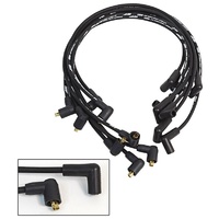 MSD Street Fire Ignition Lead Set 8mm Black 90° Plug Boots SB Chev under mani