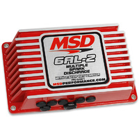 MSD 6AL-2 Ignition Control Red Digital Capacitive Discharge with Rev-Limiter