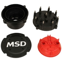 MSD Pro-Cap Cap-A-Dapt Kit Black 5" Dia Cap & Rotor Kit Fits Pro Mag 44 & 12