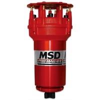 MSD Pro Mag 44 AMP Magneto With 5" Pro Cap Red Finish Band CW Rotation