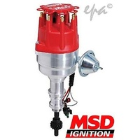 MSD Pro-Billet Distributor for Ford 351 Windsor V8 Magnetic Pickup Vacuum Advance